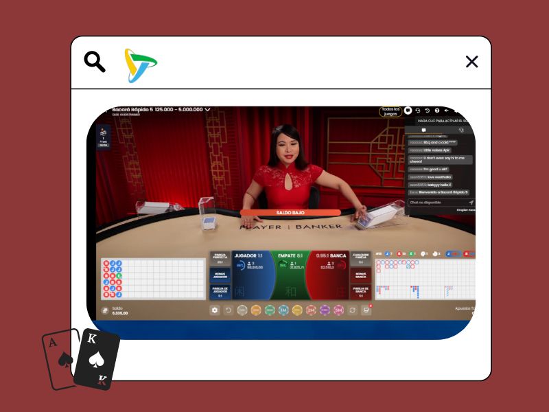 Download baccarat in the mobile app