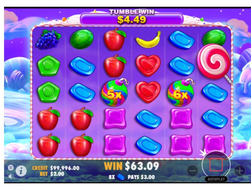 Slot Sweet Bonanza w kasynie - graj na pieniądze